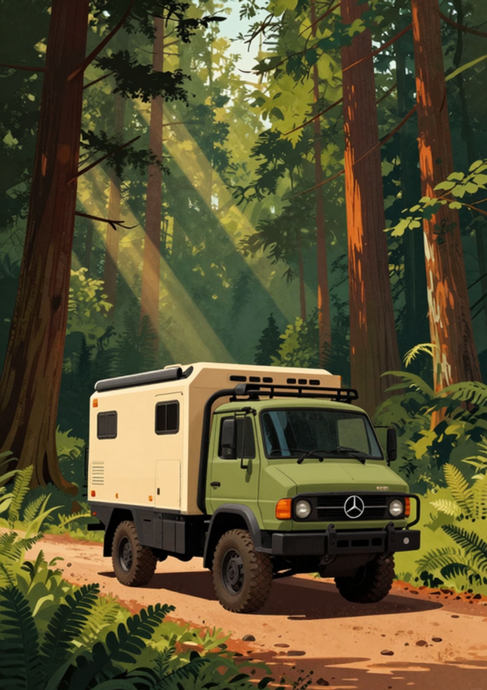 Forest Expedition Truck Green